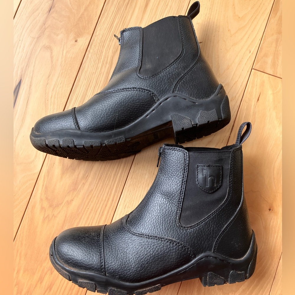 Horze Black Paddock Boots Women’s 8.5 fleece lined
